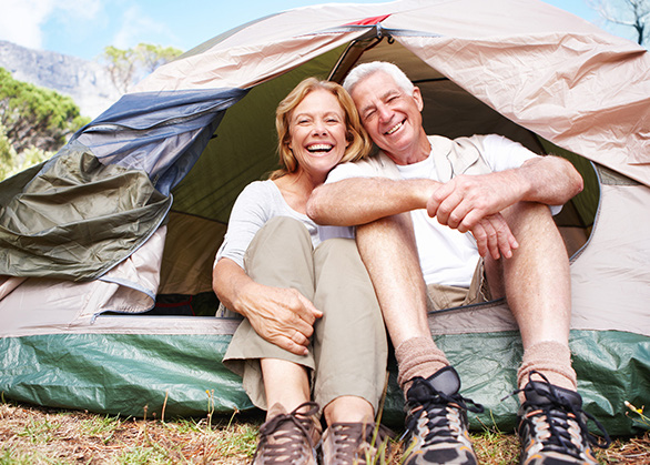 camping in fall